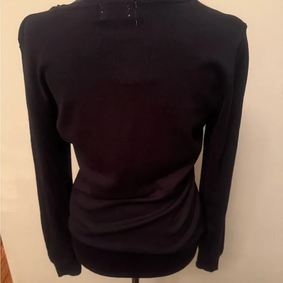 Black Sweater with Gold Accents - Picture 2 of 3